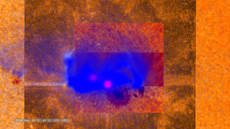 Illustration for article titled A Solar Flare in Unprecedented Detail